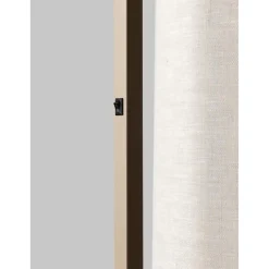 Lampadaire Boston sable abat-jour blanc