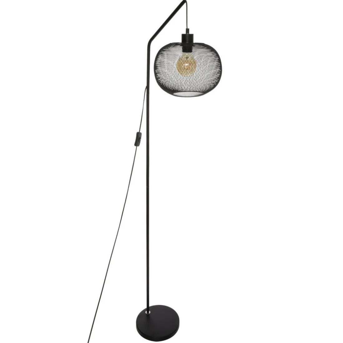 Lampadaire EMIE Arc Métal Noir