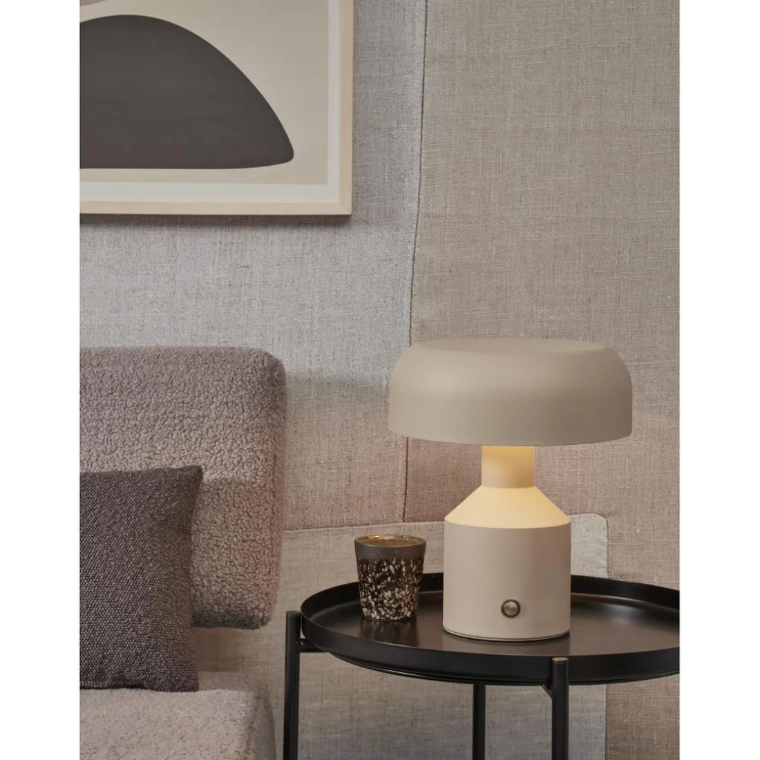 Lampe à Poser en Métal PORTO Sable