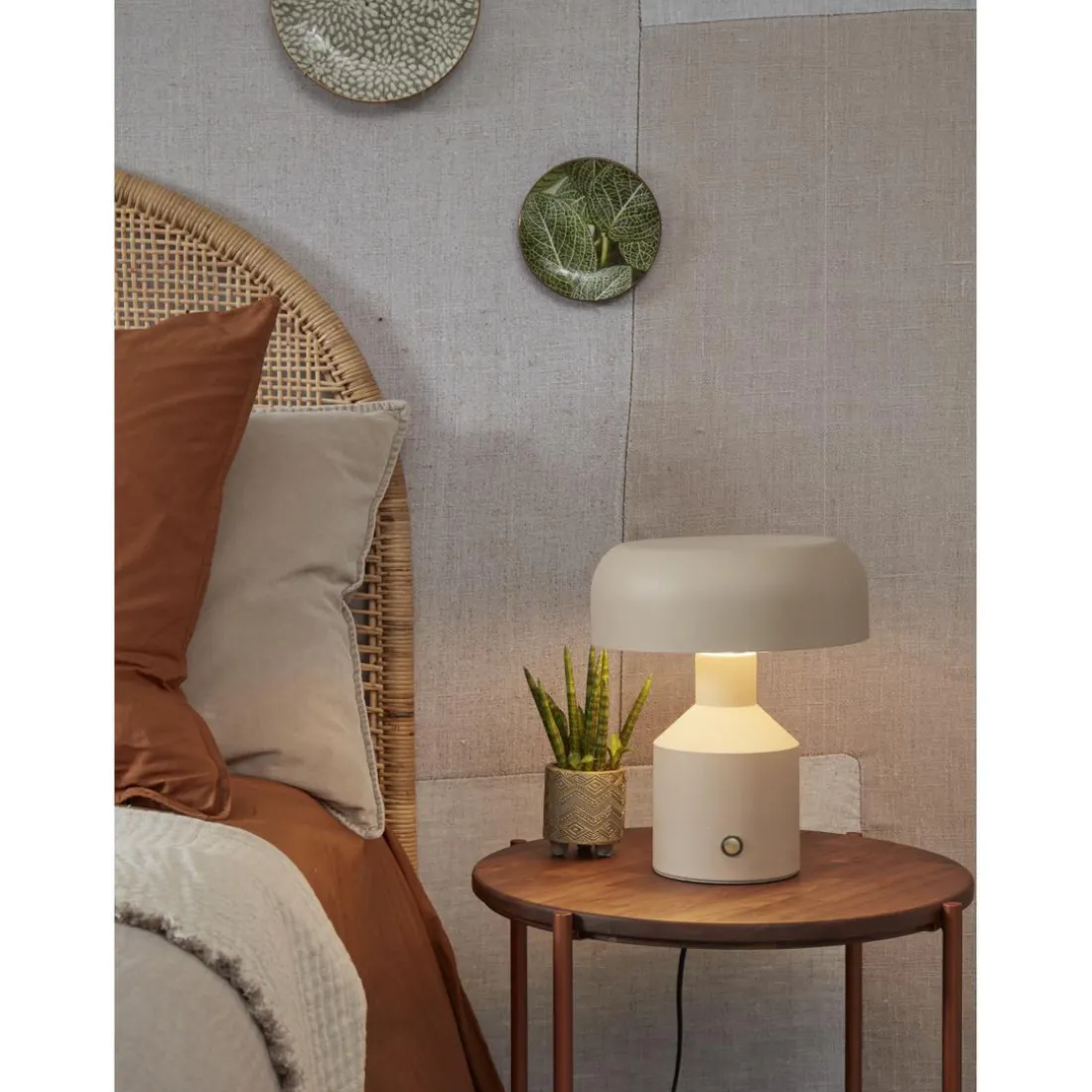 Lampe à Poser en Métal PORTO Sable