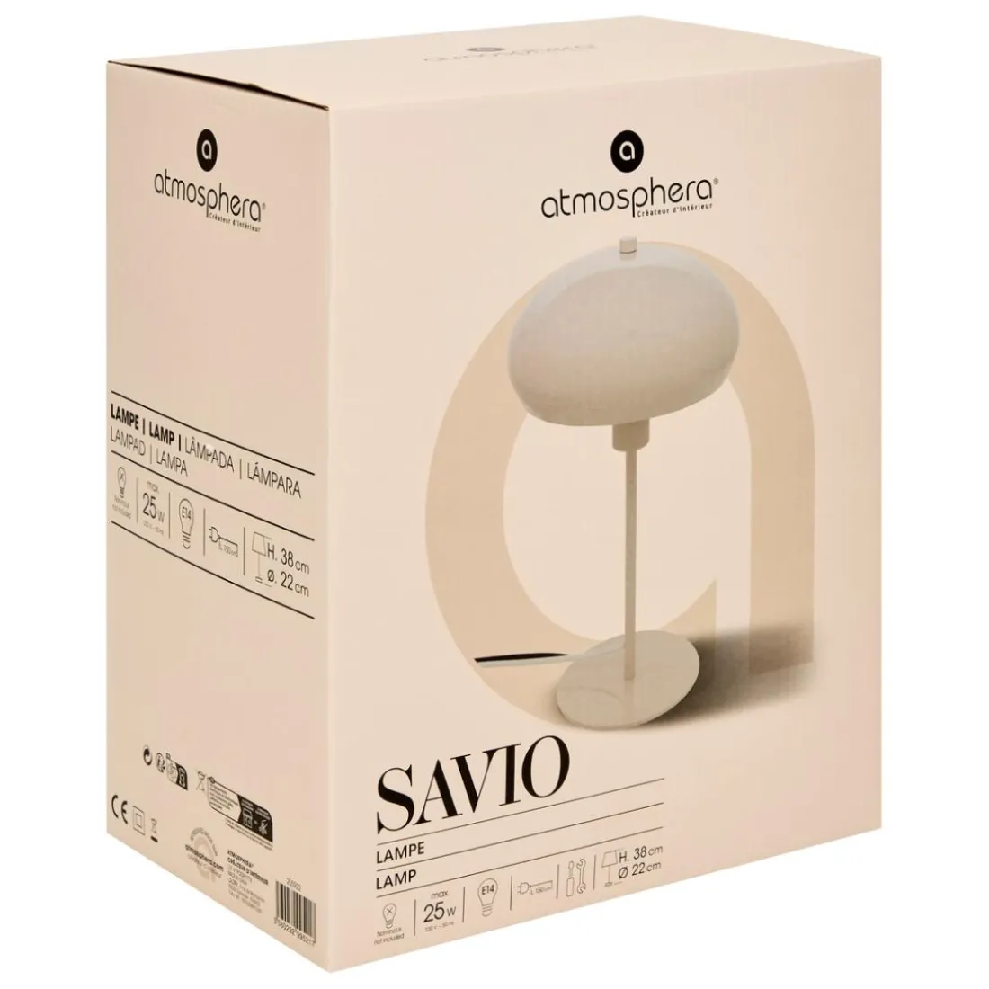 Lampe champignon à poser