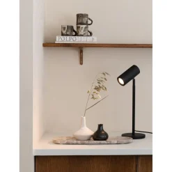 Lampe de table bambou Java noir