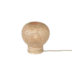 Lampe de table Barbados bambou globe naturel