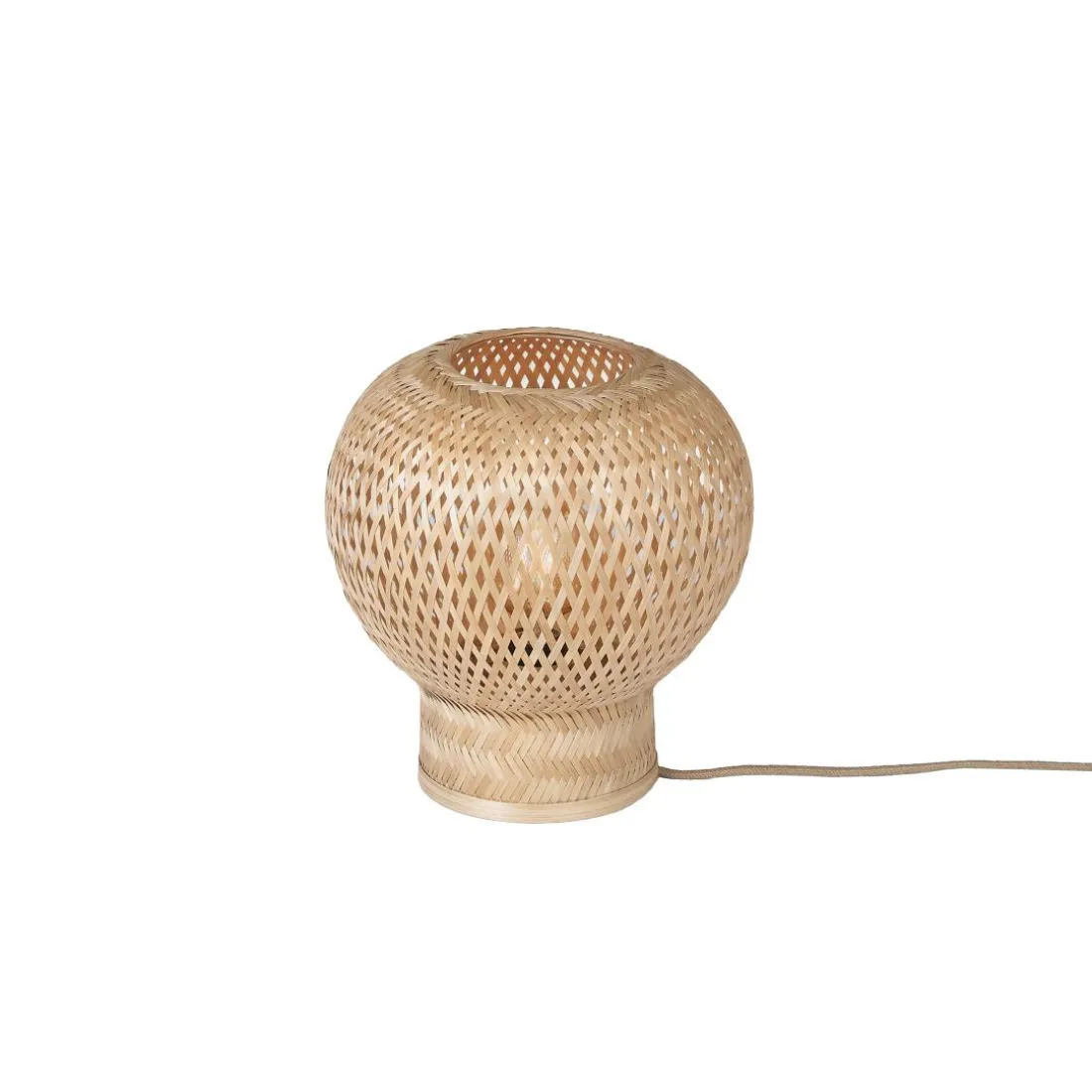 Lampe de table Barbados bambou globe naturel