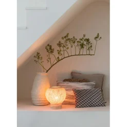 Lampe de table Barbados bambou globe naturel