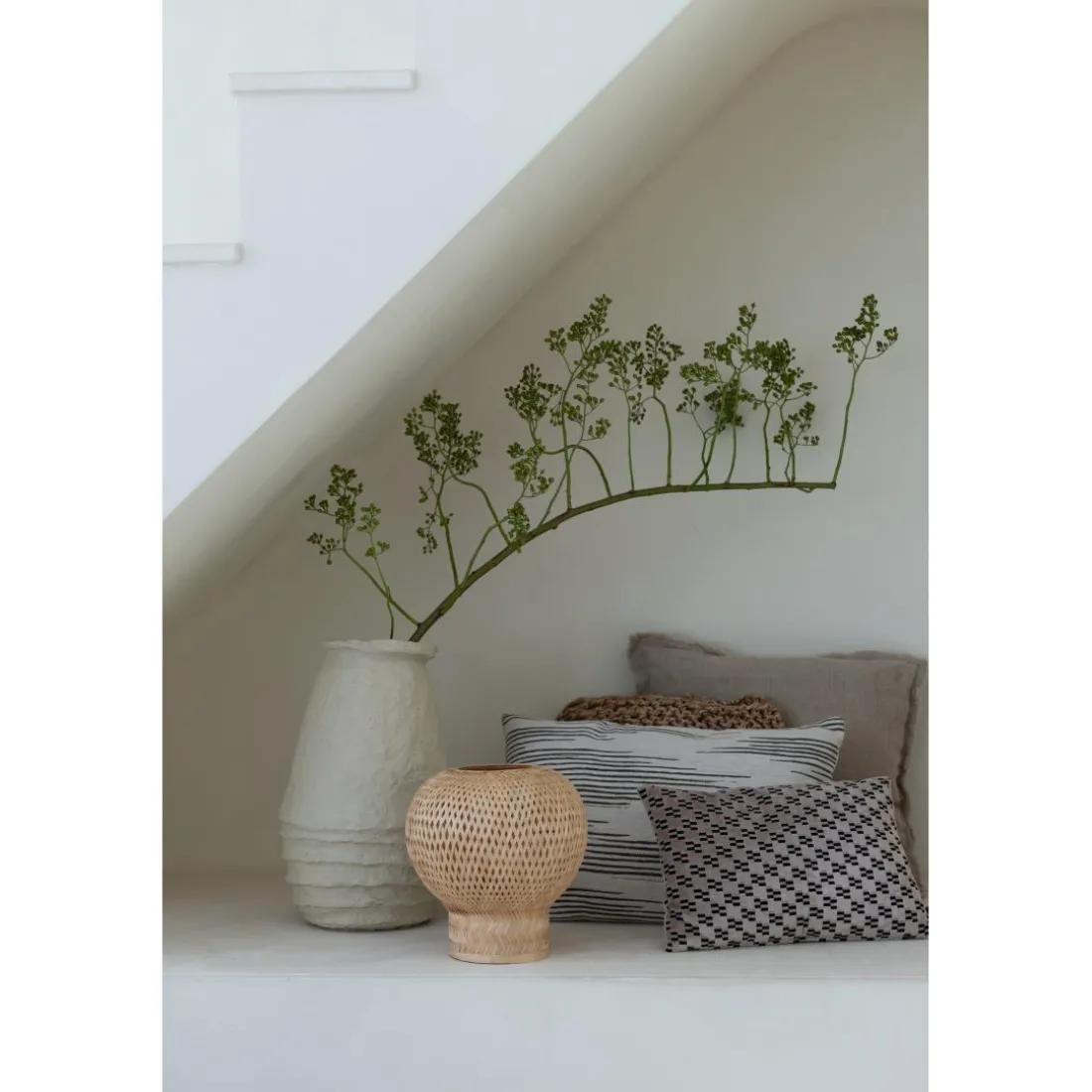 Lampe de table Barbados bambou globe naturel