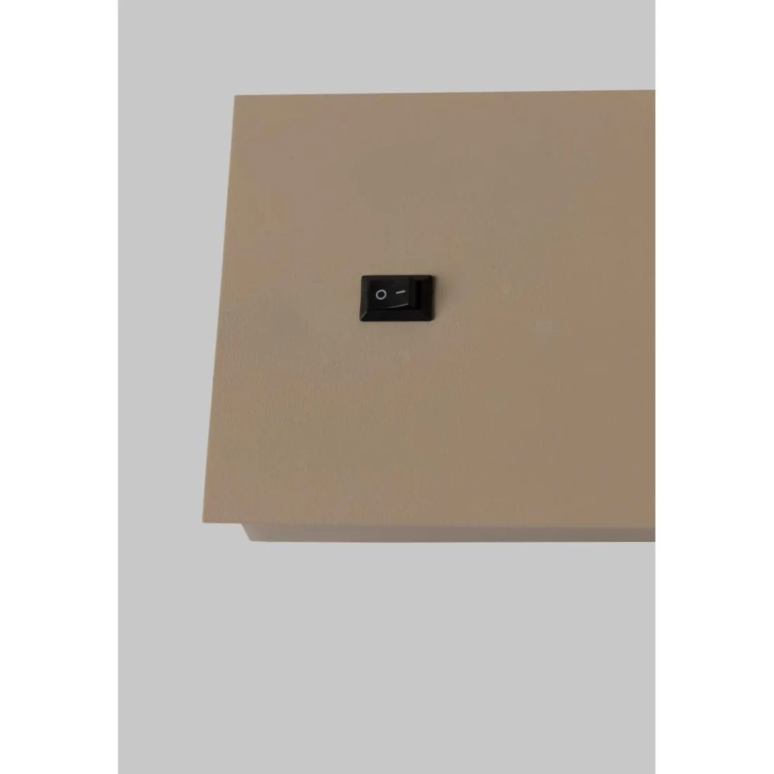 Lampe de table Boston sable abat-jour lin fonce