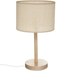 Lampe droite Della, pin, H42 cm
