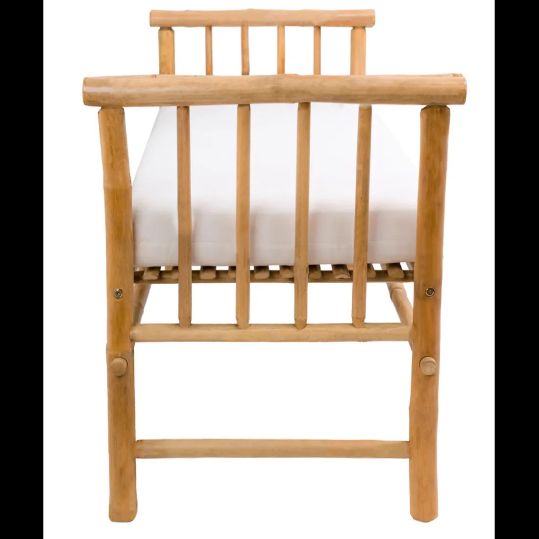 Le banc DILI avec son design scandinave en bois massif et tissu etanche