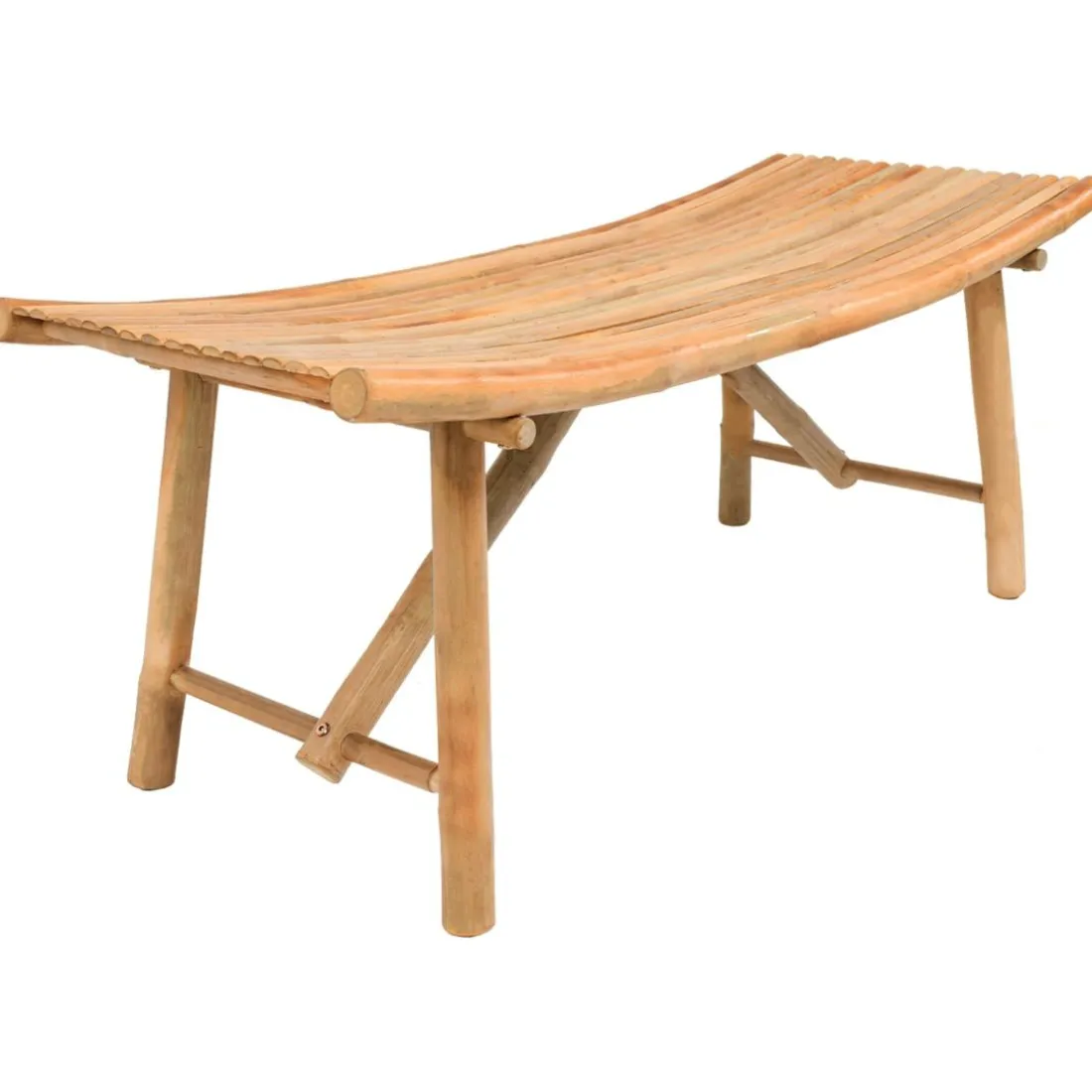 Le banc KOTA design scandinave épuré assise circulaire en bois massif de haute qualité