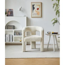 Le Fauteuil ARUSHA design moderne Blanc