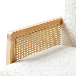 Le fauteuil de salon BORGO avec design scandinave Blanc