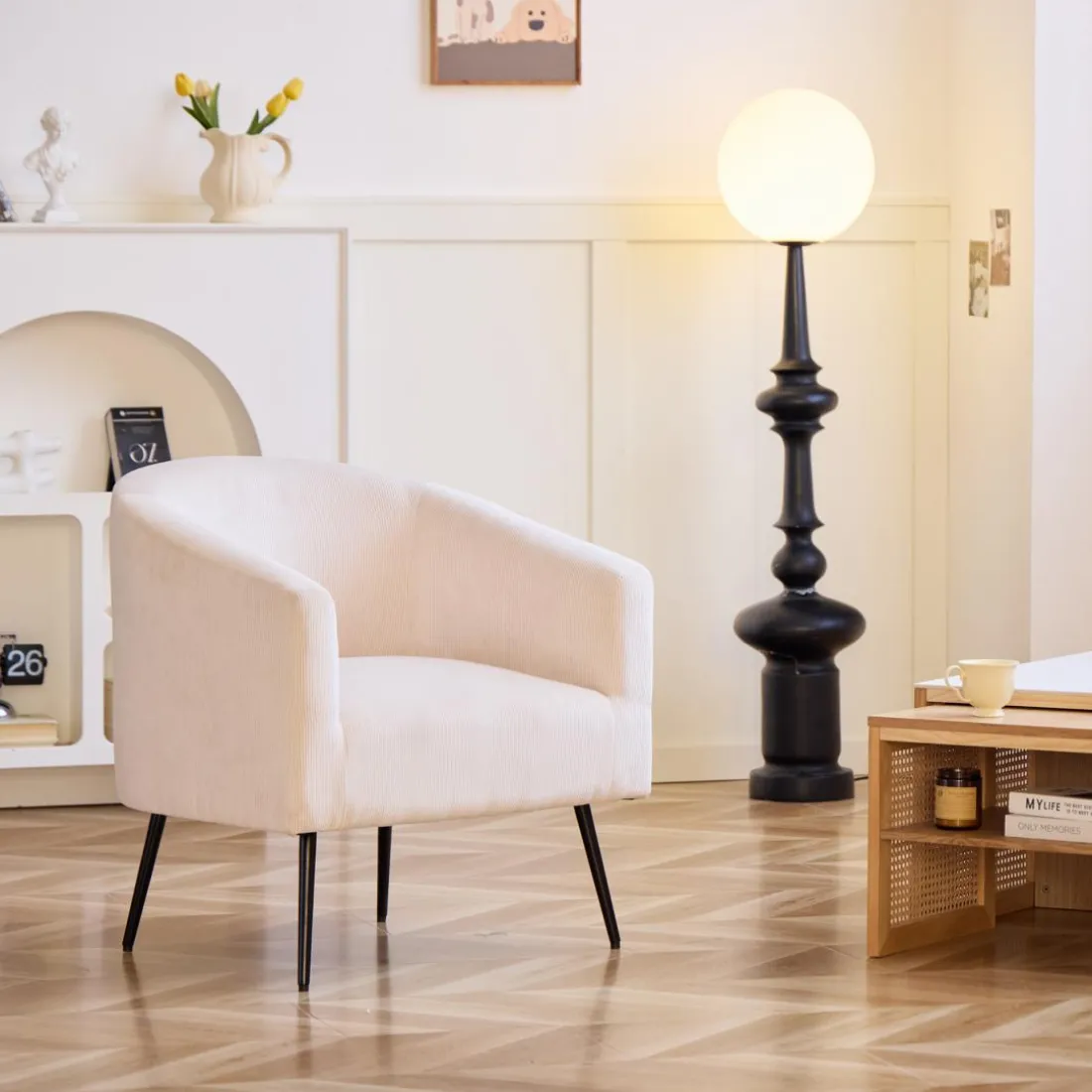 Le fauteuil de salon KIRUNA design moderne de haute qualité