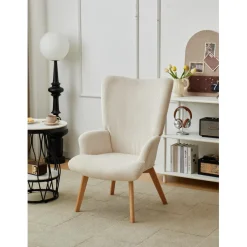 Le fauteuil de salon MALMO design scandinave beige