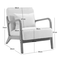 Le fauteuil de salon OHAMA design scandinave