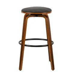 Le lot de tabouret de bar MORENO design industriel élégant assise garnie de mousse ultra-dense