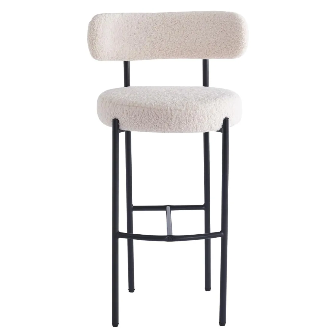 Le tabouret de bar LARS design scandinave élégant assise garnie premium avec une mousse ultra-dense