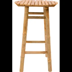 Le tabouret de bar SAMARINA son design scandinave élégant assise en bambou