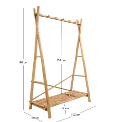 Le vestiaire KUANTAN avec son design moderne et épuré structure en bois massif