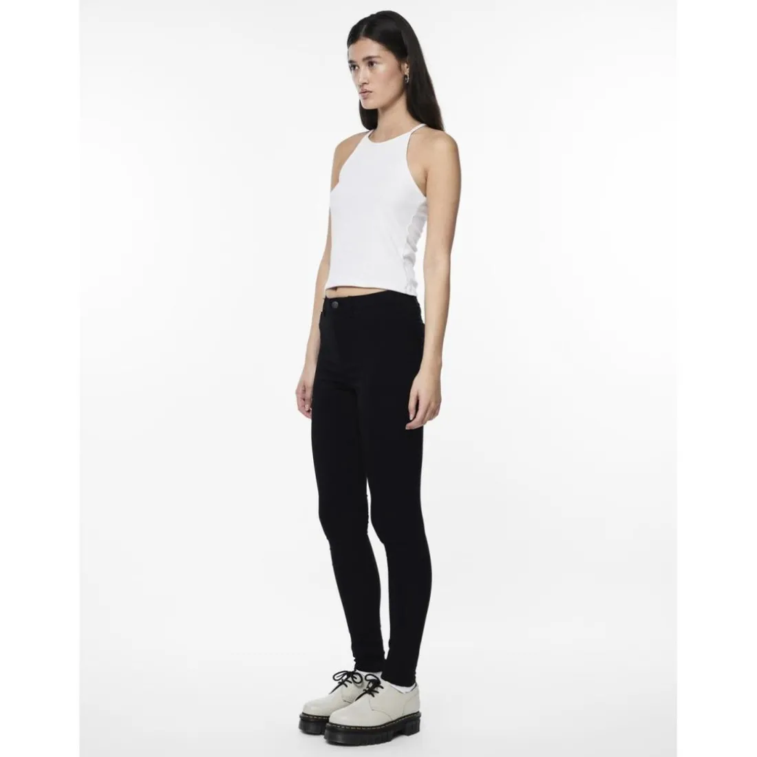 Legging skinny fit noir en viscose Nell