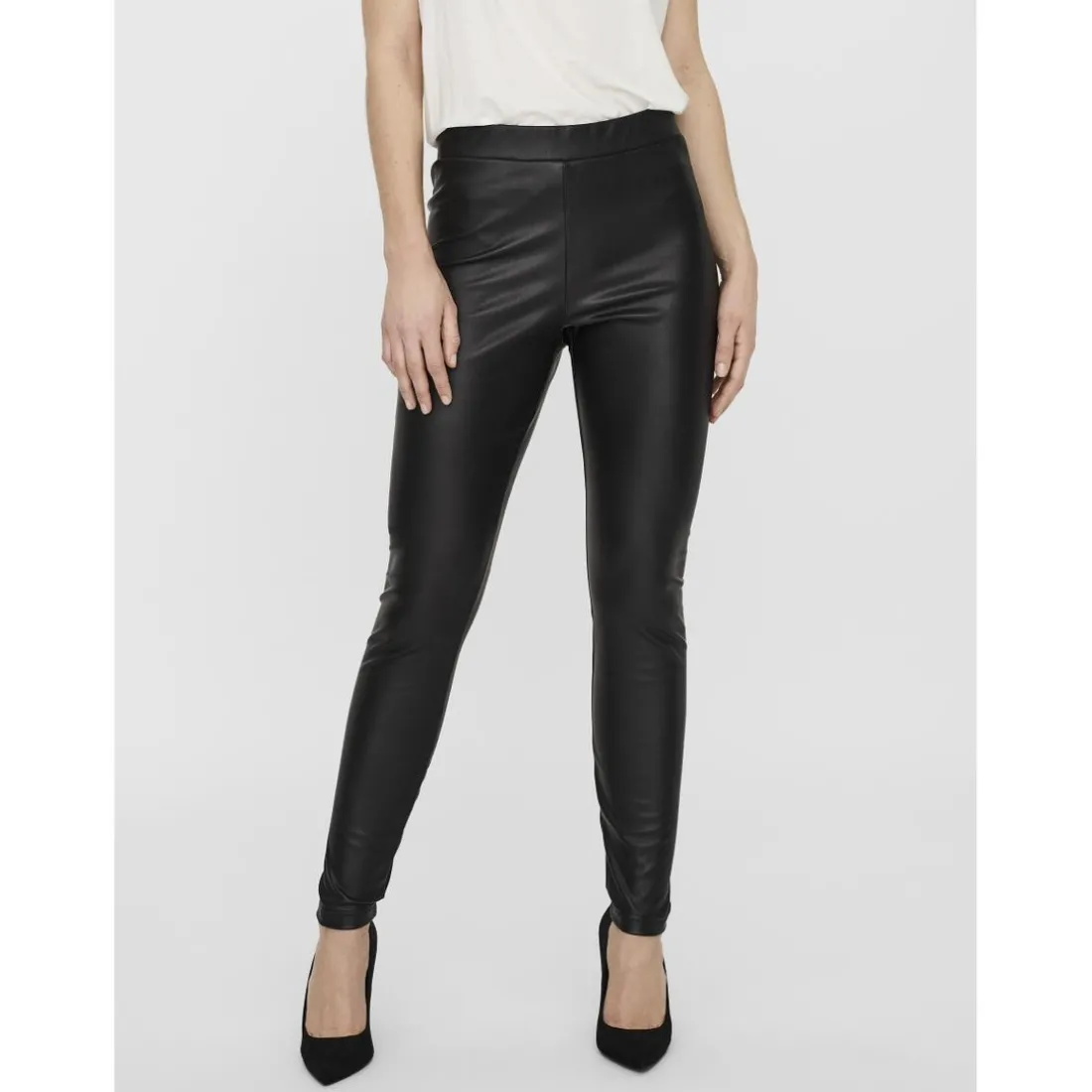 Legging Skinny Fit Taille moyenne noir Lara