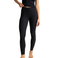 Legging taille haute en coton - Noir