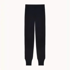Legging taille haute en coton - Noir