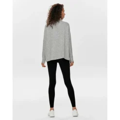 Leggings Ceinture élastiquée noir en coton