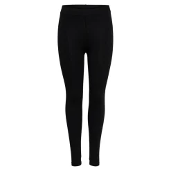 Leggings Ceinture élastiquée noir en coton