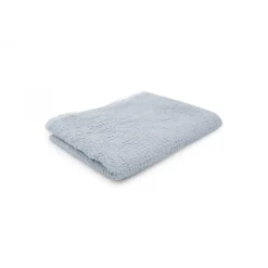 Les basiques - Plaid en coton bleu ciel