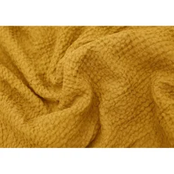 Les basiques - Plaid en coton ocre