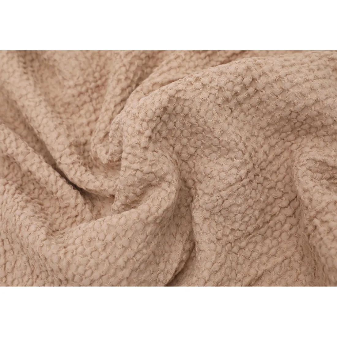 Les basiques - Plaid en coton beige