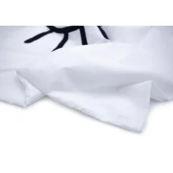 Les signatures - Taie d'oreiller en percale de coton - Blanc /Broderie noir