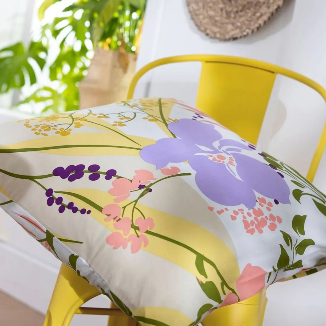 Linge de lit en coton HELLO YELLOW - multicolore
