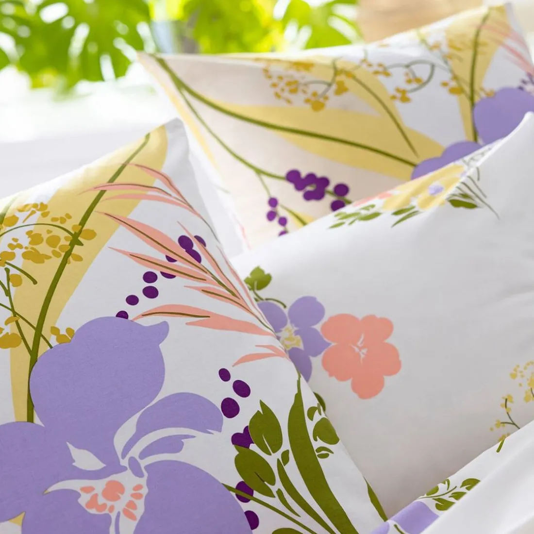 Linge de lit en coton HELLO YELLOW - multicolore