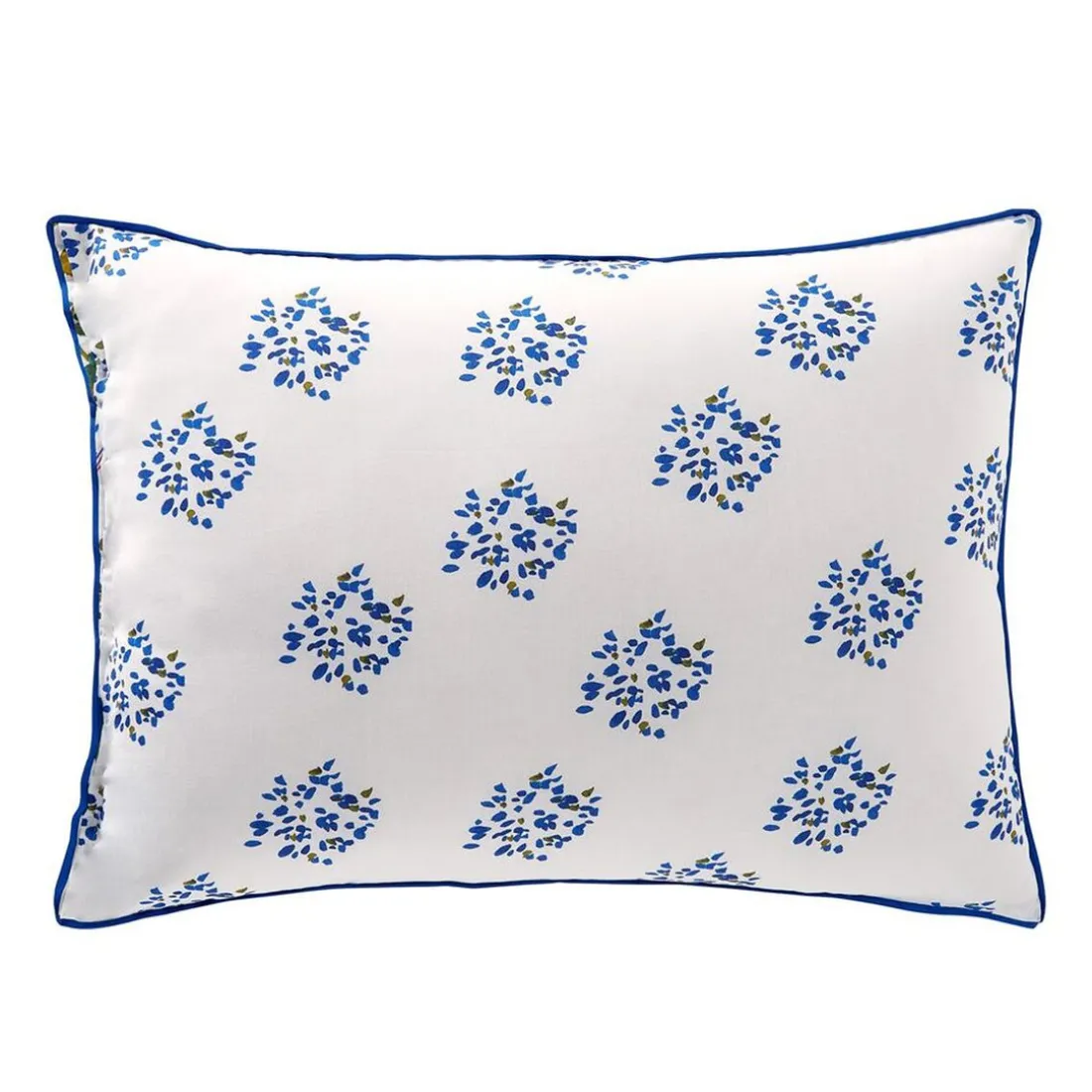 Linge de lit en coton TANIA fleurs bleues