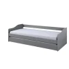 Lit Banquette 90 x 200 cm en Pin massif Gris BLANTA