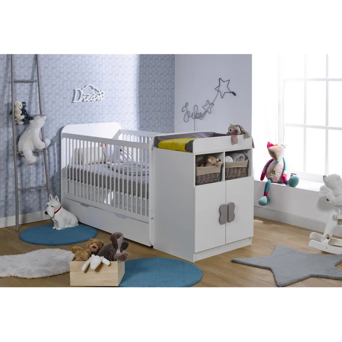 Lit combi MADRID - blanc