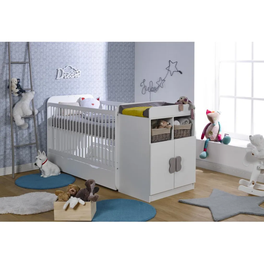 Lit combi MADRID - blanc