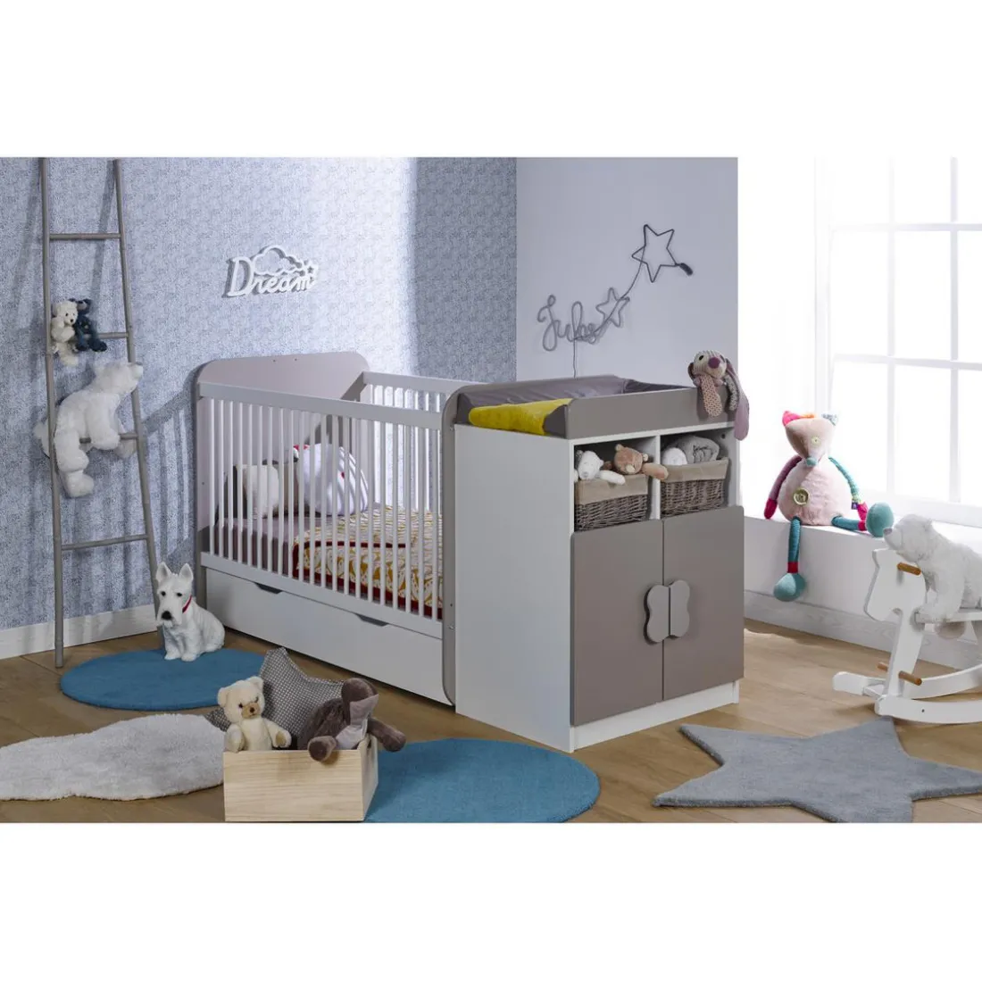 Lit combi MADRID - taupe