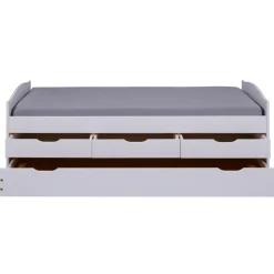 Lit en Pin Massif 90x190 ULLI Blanc