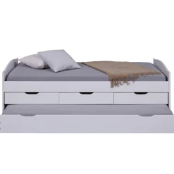 Lit en Pin Massif 90x190 ULLI Blanc