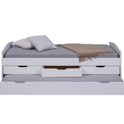 Lit en Pin Massif 90x190 ULLI Blanc