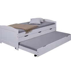 Lit en Pin Massif 90x190 ULLI Blanc
