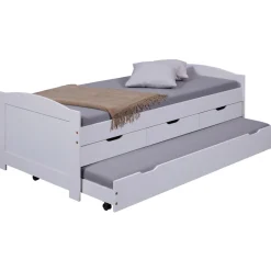 Lit en Pin Massif 90x190 ULLI Blanc