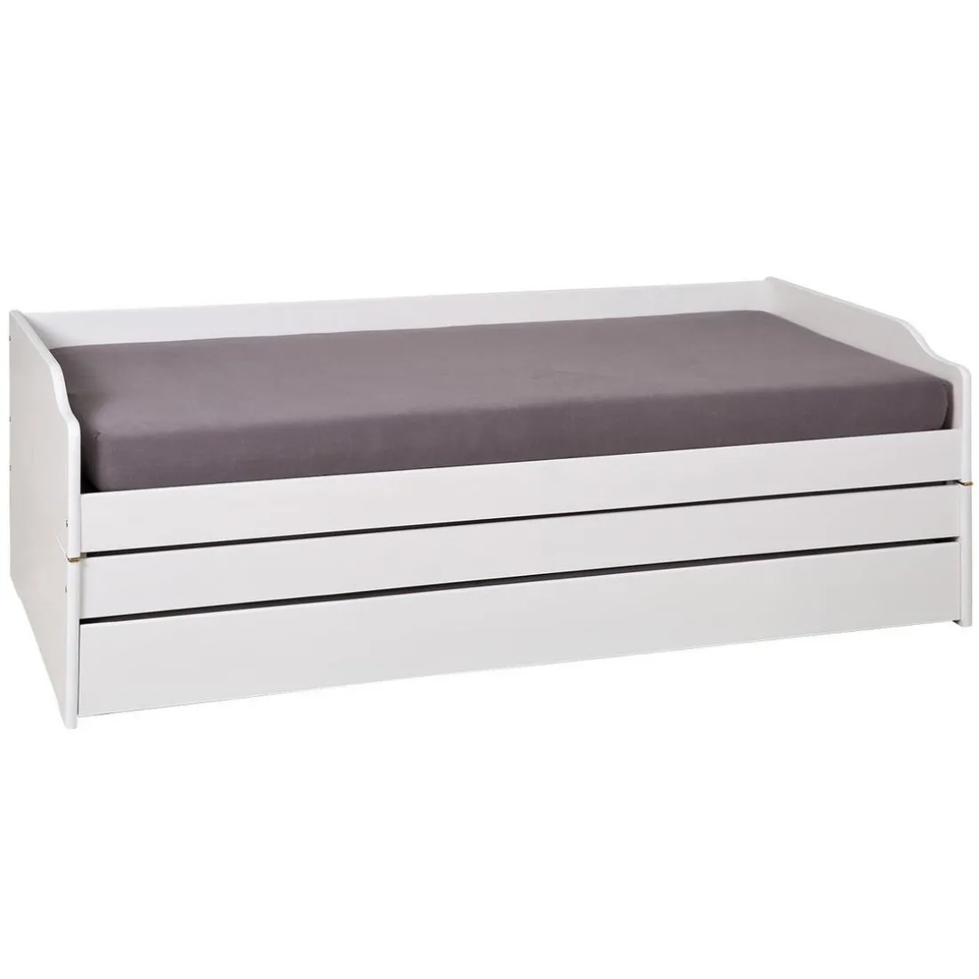 Lit multifonction 90x200 blanc LORA