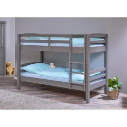 Lit Superposé LAVIUS 90x200 cm Gris