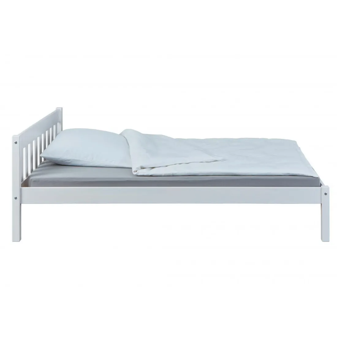 Lit 140x200 blanc MILAR