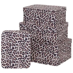Lot de 4 boîtes Polybox Beige
