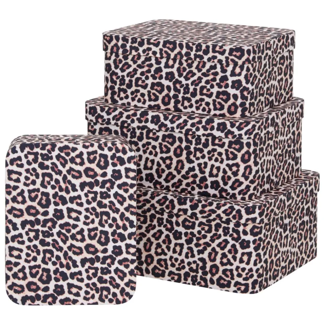 Lot de 4 boîtes Polybox Beige